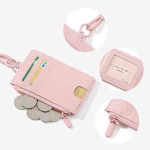 Monedero Colgante de Cuello Estilo Coreano, Lindo y Romántico, para Mujeres y Estudiantes, Ultrafino, Mini, Impermeable, Superligero, Fácil de Llevar, de PU - Product Image 3