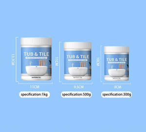 Acryl-Badewannen- und Fliesen-Aufbereitungsset mit Werkzeugen Geruchsarme Weiße Badewannenfarbe auf Wasserbasis für Einfache Anwendung mit Pinsel - Product Image 4