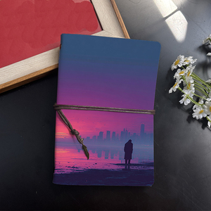 A6 Tạp Chí chu đáo quà tặng cho nhân viên nhân sự người xử lý phúc lợi của nhân viên với người đàn ông cảnh quan thành phố hoàng hôn nước bầu trời in - Product Image 2