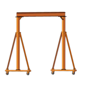 קטן gantry עגור 500 ק "ג 1 טון 2 טון יד לדחוף מכירה חם במנוף נייד