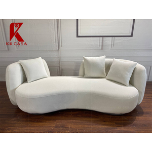 Set di divani rotondi da soggiorno con Design curvo a flusso libero irregolare - Product Image 6