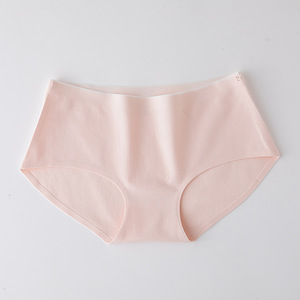 Mutandine a vita media di alta qualità mutandine in cotone tinta unita mutandine da donna <span class=keywords><strong>senza</strong></span> cuciture in cotone per ragazze - Product Image 5