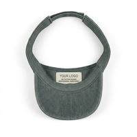 Casquette de sport à visière ouverte SHINY en coton lavé de qualité supérieure avec logo personnalisé UPF 50 pour femme, idéale pour le golf et le tennis (queue de cheval)