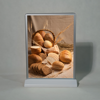 Cadre de menu personnalisé multifonctionnel pour affiches de bureau ou de sol Boîte à lumière Dessus de table Affichage LED Panneau publicitaire