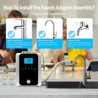 Nouveautés : Ioniseur d'eau alcaline avec écran tactile intelligent, pH 2.8-11, ORP ±800mV, pour usage domestique et commercial