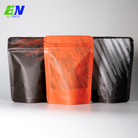 Sachets à fermeture éclair personnalisés en PE recyclable de qualité alimentaire pour café, avec soufflet, impression hélio pour emballage de snacks, réutilisables