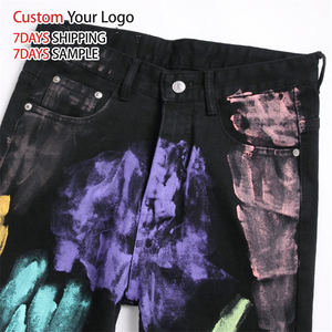 กางเกงยีนส์เดนิมเอวกลางทรงครอสแพนท์คุณภาพสูงสไตล์ Y2K ขายส่ง ไมโครอีลาสติก สตรีทแวร์ลำลอง ทรงตรง ขาเดฟเข้ารูป - Product Image 4