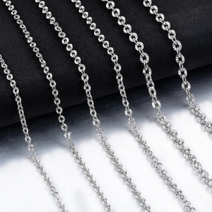 Elegante Collar para Mujer, Cadena de Acero Inoxidable de 2mm 3mm 4mm, Hermosos Eslabones Metálicos, Joyería DIY Personalizada para Colgante - Product Image 6