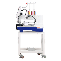 Machine à broder industrielle à tête unique entièrement automatique, petite machine à broder pour casquettes pour usage domestique