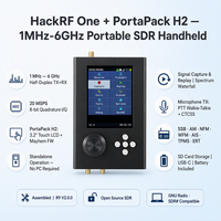 Kit de Radio SDR Portapack H2 HackRF One R9 V2.0.0 1MHz-6GHz Negro + 5 Antenas + TCXO de 0.5ppm