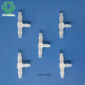 Conector en T de Plástico PP JU Plas Fitting, Reductor, 1/8 X 5/32 pulgadas, Conector de Rosca para Transferencia de Fluidos - Product Image 1