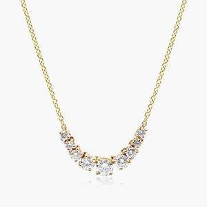 Elegant Lab Grown Diamond Pendant <b>Necklace</b> for Women | Luxury 10KT Gold Rhodium Plated Jewelry | Party Wear Trend 2026 - Product Image 3