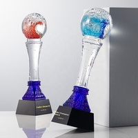 Хрустальный наградной кубок Honor of Crystal: индивидуальный дизайн, стеклянная чаша, наградная плакетка, кристальный трофей на заказ