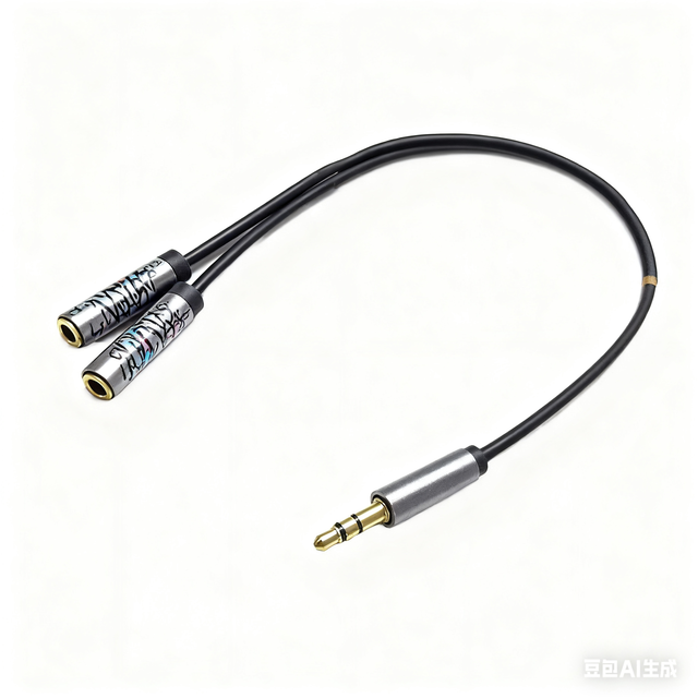 Wholesale ODM OEM 3.5mm Audio Stereo Double Microphone Splitter Cable Male to 2 Female Aux TRS Connector for Computer Y Adapter
