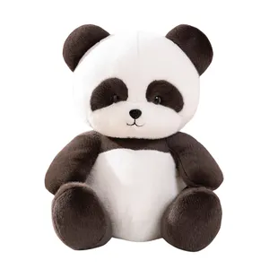 可爱宠物动物毛绒玩具坐姿毛绒熊猫浣熊玩具定制超可爱动物毛绒娃娃儿童礼品