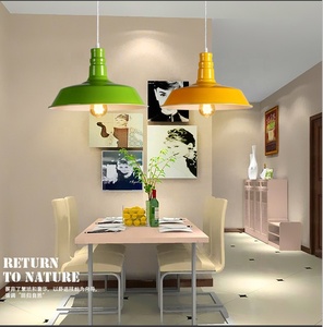 Nordic Single Head E27 <strong>Fitting</strong> Industrial Hanging Pendant <strong>Light</strong> Colorful Restaurant <strong>Kitchen</strong> Island Cafe Bar Hanging <strong>Lights</strong> - Product Image 2