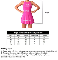 Mono de una pieza con espalda cruzada, control de abdomen, sin espalda, para yoga, estilo bodycon, con cuello, tipo skort de tenis