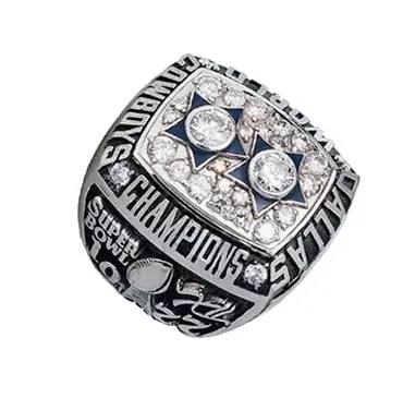 brass or silver 1977 NFL sports championship ring