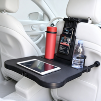 Support de bureau portable multifonctionnel pour ordinateur portable, à fixer sur le volant ou le dossier de siège de voiture