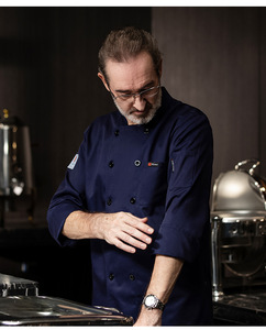 <span class=keywords><strong>Veste</strong></span> <span class=keywords><strong>de</strong></span> chef pour homme, uniforme <span class=keywords><strong>de</strong></span> chef à manches longues, personnalisable, uniforme <span class=keywords><strong>de</strong></span> chef <span class=keywords><strong>de</strong></span> pizza <span class=keywords><strong>pas</strong></span> <span class=keywords><strong>cher</strong></span>, indéformable, vêtements <span class=keywords><strong>de</strong></span> cuisine, restaurant et bar - Product Image 3
