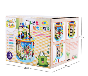 Bambini educazione multifunzionale scatola di <span class=keywords><strong>perline</strong></span> giocattolo in legno a sei lati grandi <span class=keywords><strong>perline</strong></span> animali - Product Image 6