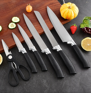 7 Pcs Kitchen <b>Knife</b> <b>Set</b> Stainless Steel Kitchen <b>Knives</b> with Kitchen Scissors Factory Wholesale OEM Custom Available - Product Image 4