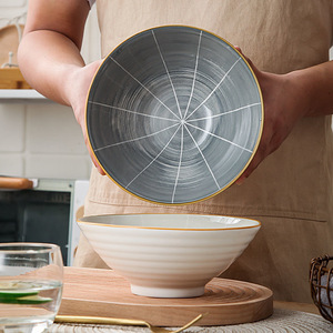 Cuenco de cerámica <span class=keywords><strong>ramen</strong></span>, cuenco de fideos de colores personalizado, 7 pulgadas y 8 pulgadas, venta al por mayor - Product Image 2