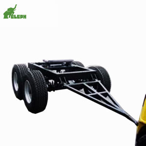 Remolque de plataforma de 4 ejes, remolque de plataforma de servicio pesado con cuello de cisne, plataforma baja para semirremolque en venta - Product Image 3