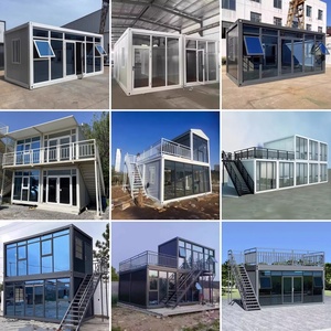 Oficina Modular de un Solo Nivel en Contenedor <span class=keywords><strong>con</strong></span> <span class=keywords><strong>Terraza</strong></span> en el Techo, Cabina Prefabricada <span class=keywords><strong>con</strong></span> Fachada de Vidrio, Espacio de Trabajo, Sala de Estar, Plataforma, Unidad Comercial - Product Image 5