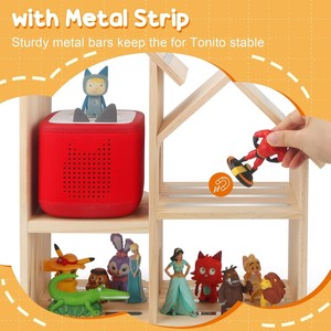 Wooden Wall-Mounted Storage Shelf Decorative Display <strong>Rack</strong> for <strong>Small</strong> Ornaments, Dolls and Blind Boxes - Product Image 4