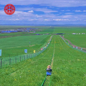 Parc d'attractions avec piste de ski sur herbe, glisse sur herbe en montagne, glisse sur herbe en pente, glisse sur herbe en montagne - Product Image 3
