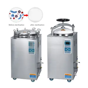 Esterilizador de vapor industrial para alimentos en autoclave horizontal para la venta/esterilizador de setas