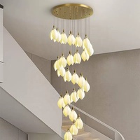 Lustre suspendu moderne en céramique pour villa, salon, hall d'hôtel, loft, appartement, escalier