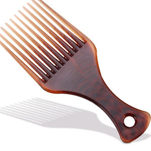 Peigne à fourche de coiffure de haute qualité, peigne <span class=keywords><strong>Afro</strong></span> pour hommes, peigne à huile pour Salon de coiffure - Product Image 5