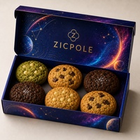 Boîte d'expédition pour biscuits en carton ondulé de qualité alimentaire personnalisée avec rabat de protection pour l'emballage d'expédition de desserts de boulangerie
