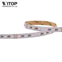 Bande LED 5050RGBW haute luminosité SMD 5050 bande LED flexible 5 mètres par rouleau Support bande lumineuse LED télécommandée