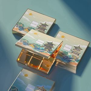 พาเลทอายแชโดว์ 9 สี พร้อมกระจก กล่องอายแชโดว์และบลัชออนสุดหรู รับผลิตตามสั่ง แบรนด์ส่วนตัว บรรจุภัณฑ์เปล่า  บลัชออนสีตามสั่ง - Product Image 1