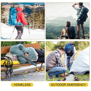 Manta de Aislamiento Térmico de Emergencia Prehospitalaria para Primeros Auxilios, Película de Aluminio PET Impermeable, Ligera (50g), para Todas las Estaciones - Product Image 5