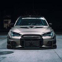 Kit de Faros Delanteros RGB de 6000K con Carcasa de ABS para Mitsubishi Lancer EX 2008-2018 EVO X, 12V, Conexión Plug+Play, Resistente a la Intemperie, Mejora Automotriz