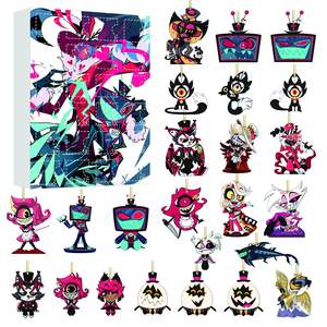 Calendrier de l'Avent en acrylique sur le thème de l'hôtel Hazbin Hell Inn 2025, boîte cadeau, décoration d'arbre, ornements suspendus - Product Image 3