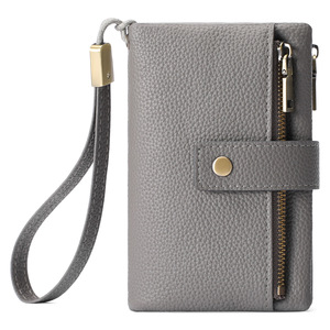 Cartera Corta de <span class=keywords><strong>Mujer</strong></span> de Piel Sintética Ultrafina, con Cierre, Antirrobo, para Tarjetas y Monedas, con Forro de Poliéster, Nuevo Estilo - Product Image 1