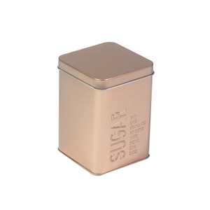 Square Tin Can Empty Custom Tin Box Storage Container kit for Tea Coffee Sugar Herb Candy Chocolate Spices Gift and Crafts