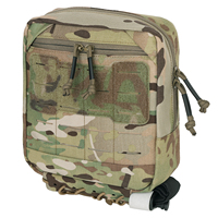 Stock entrepôt US : Pochette tactique en nylon Krydex, support TQ, pochette utilitaire MOLLE 8x7 pouces, sac modulaire à profil bas avec fermeture auto-agrippante intérieure