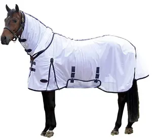 Özelleştirilmiş yaz atlı at giysileri örgü Combo sinek levha halı UPF50 +