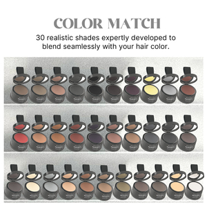 Poudre de maquillage pour la ligne des cheveux avec logo personnalisé, 30 couleurs, retouche instantanée des racines, correcteur de cheveux clairsemés, poudre de teinture pour barbe pour salon - Product Image 2