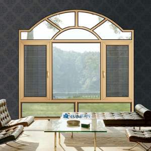 Fenêtres à battants en alliage d'aluminium insonorisées à double <span class=keywords><strong>vitrage</strong></span>, modernes et élégantes, pour la décoration de balcon, vente en gros - Product Image 2