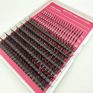 DIY Eyelash Extension <b>Kit</b> Fluffy Cluster <b>Lashes</b> Bottom Spike Fan <b>Lash</b> Supplies - Product Image 1