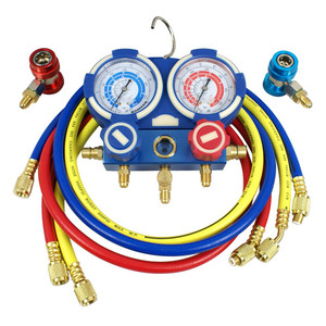 Bomba de vacío de paletas rotativas de una etapa RS-1 para recuperación de refrigerante en HVAC y aire acondicionado automotriz. Kit opcional: Manómetro y manguera BY-VP006 Sin - Product Image 4