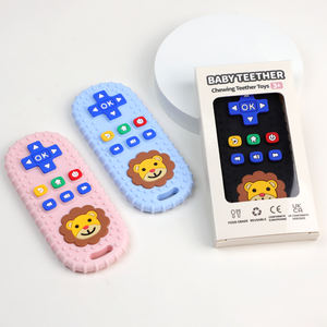 Adorable lion sur un hochet en silicone télécommandé - Meilleur jouet <span class=keywords><strong>de</strong></span> <span class=keywords><strong>dentition</strong></span> pour bébés, favorise la mastication apaisante et est facile à tenir - Product Image 4
