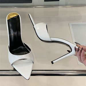 Nuevos Zapatos de Tacón Alto con Estampado de Leopardo para Mujer, Zapatos de Punta Abierta a la Moda, Transpirables, para Verano, Otoño y Primavera - Product Image 4